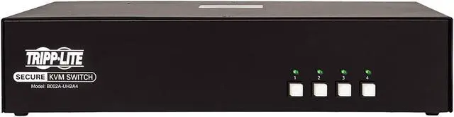 Alt view image 3 of 9 - TRIPP LITE B002A-UH2A4 Secure KVM Switch 4-Port Dual-Monitor HDMI 4K30Hz NIAP PP3.0 TAA