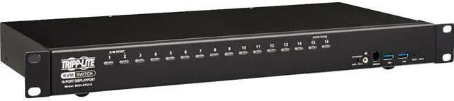 Main image of DisplayPort / USB KVM Switch 16-Port Audio/Video 4K 60Hz 1URM