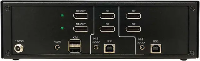Alt view image 2 of 4 - Tripp Lite Secure KVM Switch - 2-Port - Dual Head - DisplayPort to DisplayPort - 4K - NIAP PP4.0 - TAA B002-DP2A2-N4