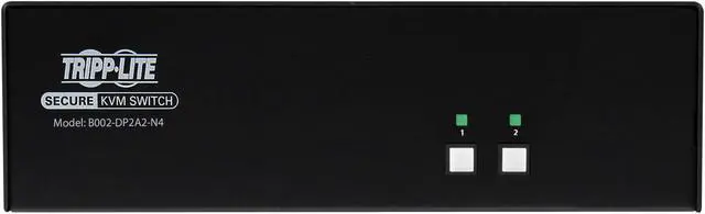 Alt view image 3 of 4 - Tripp Lite Secure KVM Switch - 2-Port - Dual Head - DisplayPort to DisplayPort - 4K - NIAP PP4.0 - TAA B002-DP2A2-N4