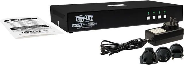 Alt view image 3 of 4 - Tripp Lite Secure KVM Switch, 4-Port, Single Head, DisplayPort to DisplayPort, 4K, NIAP PP4.0, Audio, TAA B002-DP1A4-N4 KVM
