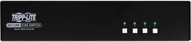 Alt view image 2 of 4 - Tripp Lite Secure 4 Port KVM Switch - 4K - NIAP PP4.0 - TAA B002-H2A4-N4 KVM