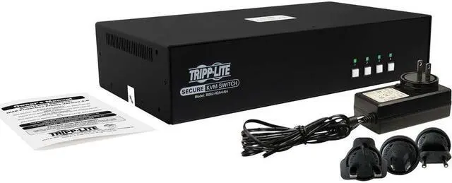 Alt view image 4 of 4 - Tripp Lite Secure 4 Port KVM Switch - 4K - NIAP PP4.0 - TAA B002-H2A4-N4 KVM
