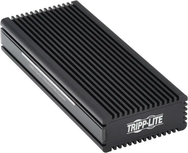 Main image of Tripp Lite USB-C to M.2 NVMe and SATA SSD (M-Key) Gaming Enclosure Adapter - USB 3.2 Gen 2 (10 Gbps) - Aluminum, Nickel U457-1M2-NVME-L