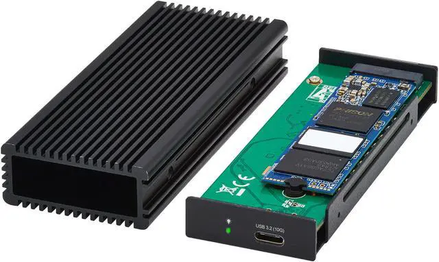 Alt view image 4 of 6 - Tripp Lite USB-C to M.2 NVMe and SATA SSD (M-Key) Gaming Enclosure Adapter - USB 3.2 Gen 2 (10 Gbps) - Aluminum, Nickel U457-1M2-NVME-L