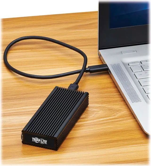 Alt view image 6 of 6 - Tripp Lite USB-C to M.2 NVMe and SATA SSD (M-Key) Gaming Enclosure Adapter - USB 3.2 Gen 2 (10 Gbps) - Aluminum, Nickel U457-1M2-NVME-L