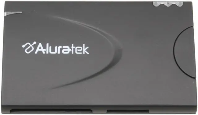 Alt view image 3 of 7 - Aluratek AUHR200 USB 2.0 Hub/Card Reader Combo