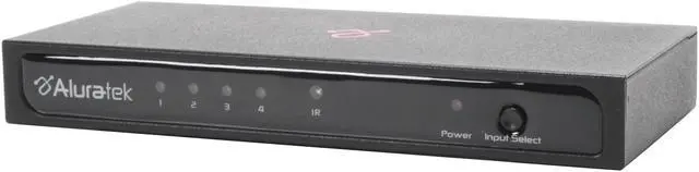 Alt view image 2 of 6 - Aluratek AVW04H 4-Port HDMI Video Switch w/remote