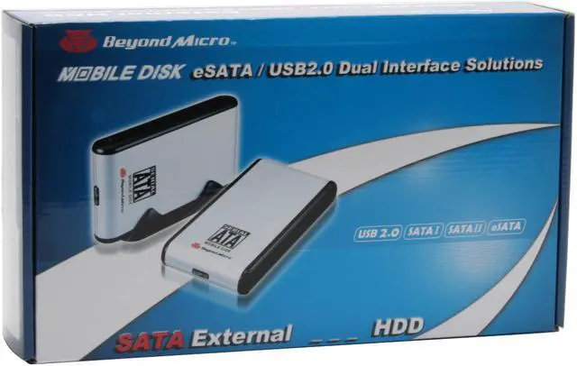 Alt view image 7 of 7 - Beyond Micro BMMD3CS 3.5" SATA USB 2.0 & eSATA External Enclosure