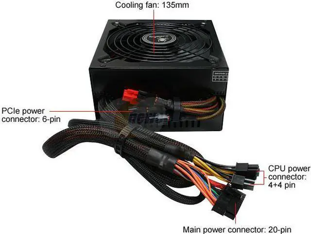 Alt view image 4 of 10 - Bgears b-Tarantula-550W 550 W ATX12V / EPS12V SLI Ready CrossFire Ready Modular Active PFC Power Supply