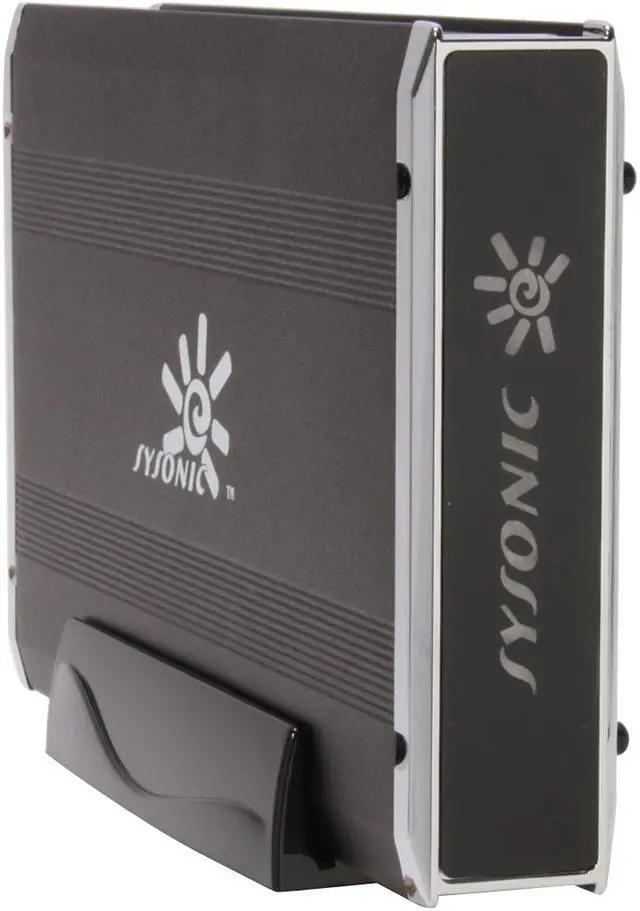 Alt view image 3 of 11 - Sysonic SC-ME743J001 Aluminum 3.5" Black SATA USB 2.0 & eSATA External Enclosure