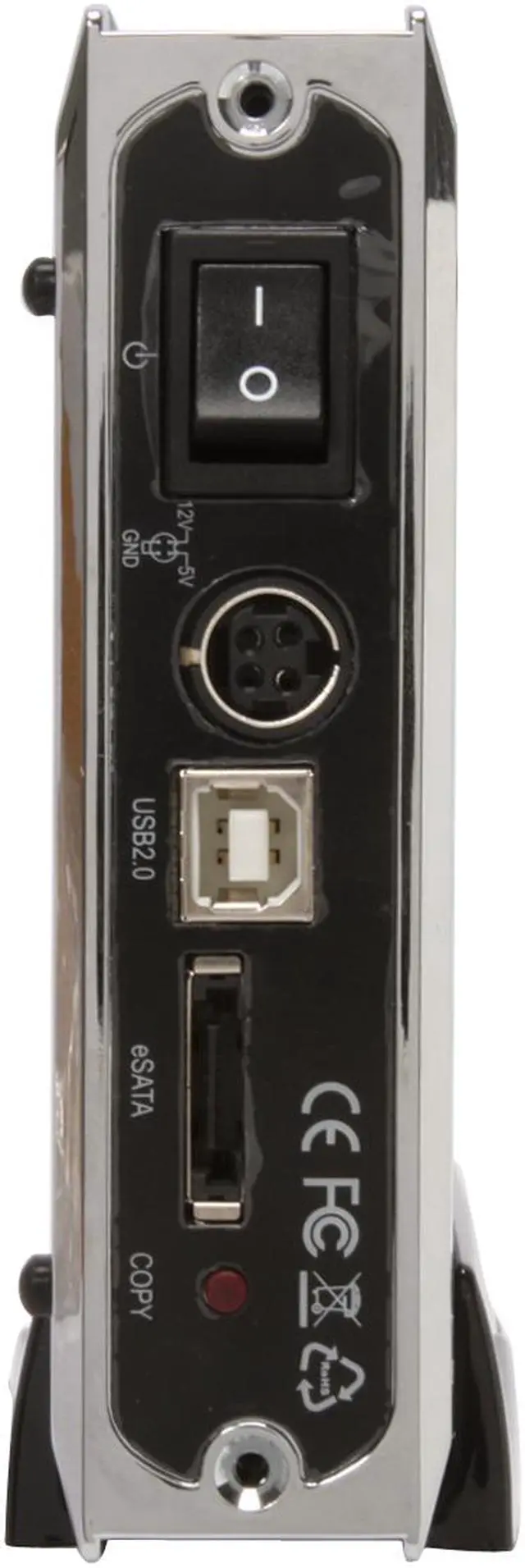 Alt view image 6 of 11 - Sysonic SC-ME743J001 Aluminum 3.5" Black SATA USB 2.0 & eSATA External Enclosure