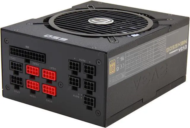 Alt view image 4 of 8 - EVGA SuperNOVA NEX 650 G 80 PLUS GOLD Certified 650W Active PFC ATX12V v2.31/EPS 12V v2.91 SLI Ready 
CrossFire Ready Full Modular PSU 10 Year Warranty 120-PG-0650-GR NEW 4th Gen CPU Certified Haswell Ready Power Supply