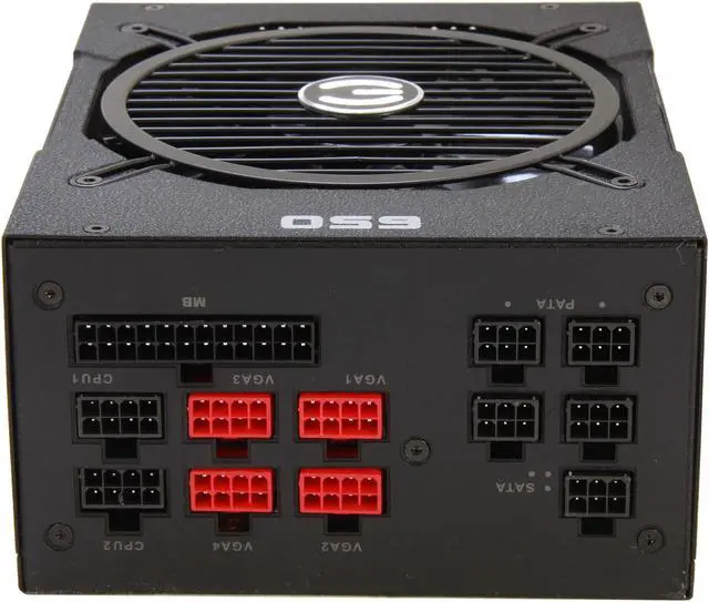 Alt view image 7 of 8 - EVGA SuperNOVA NEX 650 G 80 PLUS GOLD Certified 650W Active PFC ATX12V v2.31/EPS 12V v2.91 SLI Ready 
CrossFire Ready Full Modular PSU 10 Year Warranty 120-PG-0650-GR NEW 4th Gen CPU Certified Haswell Ready Power Supply