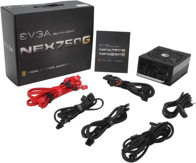 Alt view image 7 of 7 - EVGA SuperNOVA NEX 750 G 80 PLUS GOLD Certified 750W Active PFC ATX12V v2.31/EPS 12V v2.91 SLI Ready CrossFire Ready Full Modular PSU 10 Year Warranty 120-PG-0750-GR NEW Haswell Ready Power Supply Intel 4th Gen CPU Ready