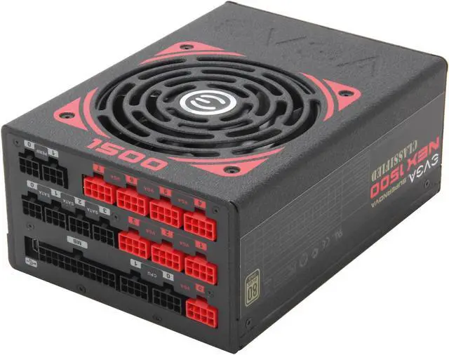 Alt view image 4 of 7 - EVGA SuperNOVA NEX 1500 Classified 80 PLUS GOLD Certified 1500W Active PFC ATX12V v2.31/EPS 12V v2.91 SLI Ready CrossFire Ready Full Modular PSU 5 Year Warranty 120-PG-1500-VR NEW 4th Gen CPU Certified Haswell Ready Power Supply