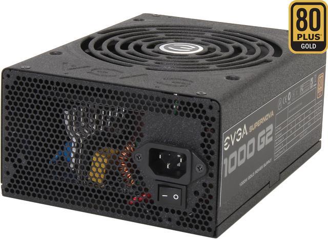 Main image of EVGA SuperNOVA 1000 G2 120-G2-1000-XR 80+ GOLD 1000W Fully Modular Includes FREE Power On Self Tester Power Supply