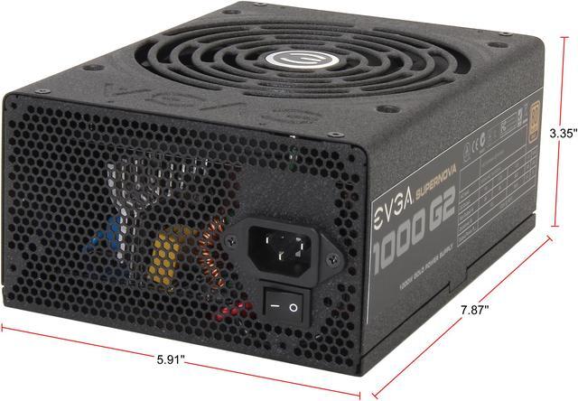 Alt view image 3 of 7 - EVGA SuperNOVA 1000 G2 120-G2-1000-XR 80+ GOLD 1000W Fully Modular Includes FREE Power On Self Tester Power Supply