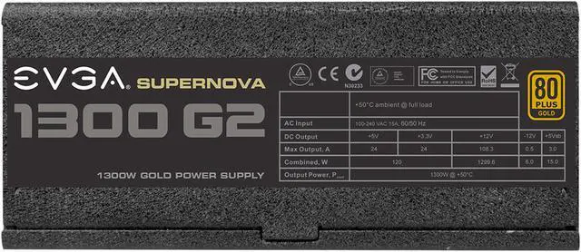 Alt view image 3 of 9 - EVGA SuperNOVA 1300 G2 120-G2-1300-XR 80+ GOLD 1300W Fully Modular Includes FREE Power On Self Tester Power Supply