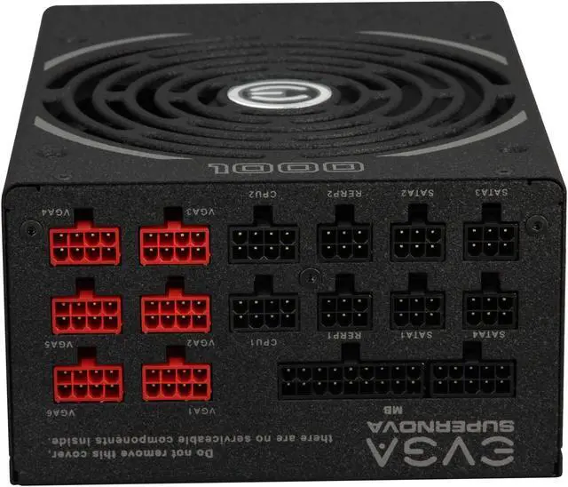 Alt view image 6 of 7 - EVGA SuperNOVA 1000 P2 220-P2-1000-XR 80+ PLATINUM 1000W Fully Modular EVGA ECO Mode Includes FREE Power On Self Tester Power Supply