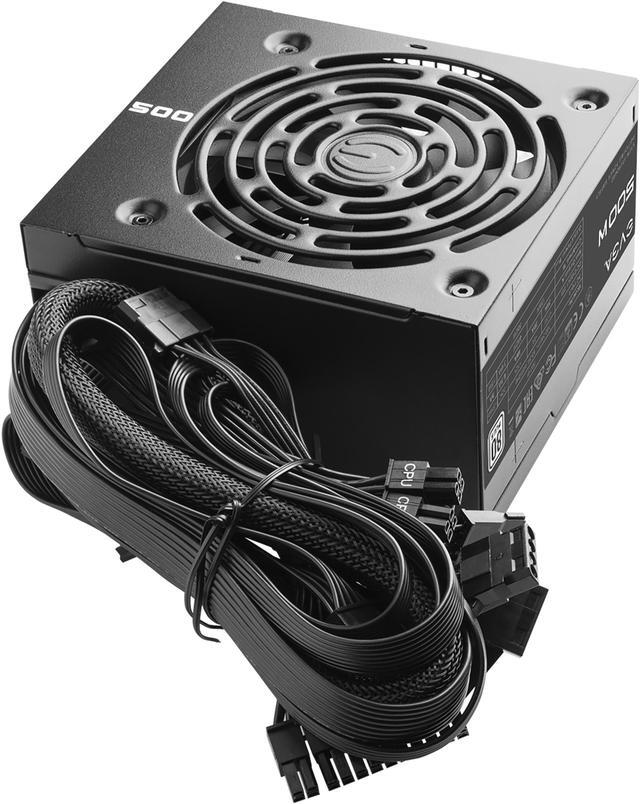 Alt view image 3 of 8 - EVGA 500 W1, 80+ WHITE 500W, 3 Year Warranty, Power Supply 100-W1-0500- KR