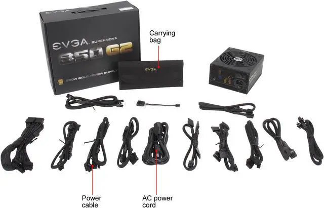 Alt view image 7 of 6 - EVGA SuperNOVA 850 G2 220-G2-0850-XR 80+ GOLD 850W Fully Modular EVGA ECO Mode Includes FREE Power On Self Tester Power Supply