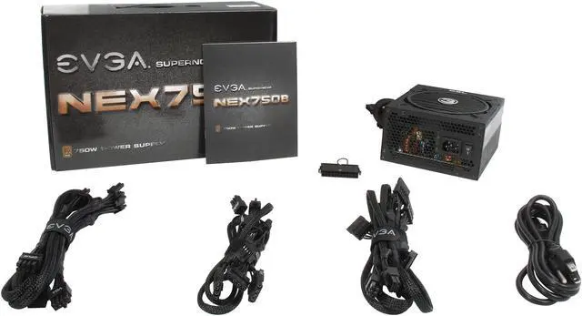Alt view image 8 of 7 - EVGA SuperNOVA 750 B1 110-B1-0750-VR 80+ BRONZE 750W Semi Modular Includes FREE Power On Self Tester Power Supply