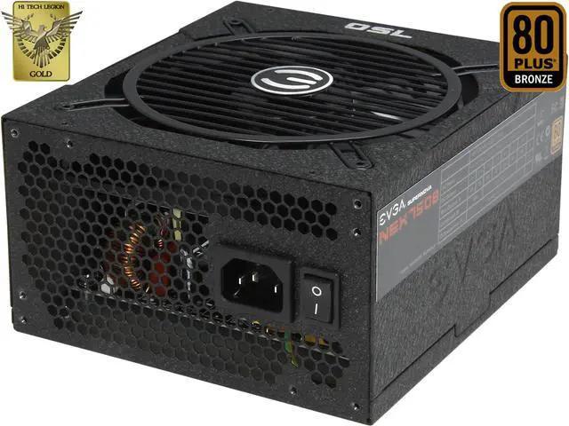 Main image of EVGA SuperNOVA 750 B1 110-B1-0750-VR 80+ BRONZE 750W Semi Modular Includes FREE Power On Self Tester Power Supply