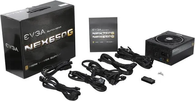 Alt view image 7 of 7 - EVGA SuperNOVA 650 G1 120-G1-0650-XR 80+ GOLD 650W Fully Modular Includes FREE Power On Self Tester Power Supply