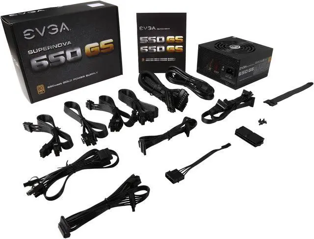 Alt view image 7 of 7 - EVGA SuperNOVA 650 GS 220-GS-0650-V1 80+ GOLD 650W Fully Modular EVGA ECO Mode Includes FREE Power On Self Tester Power Supply