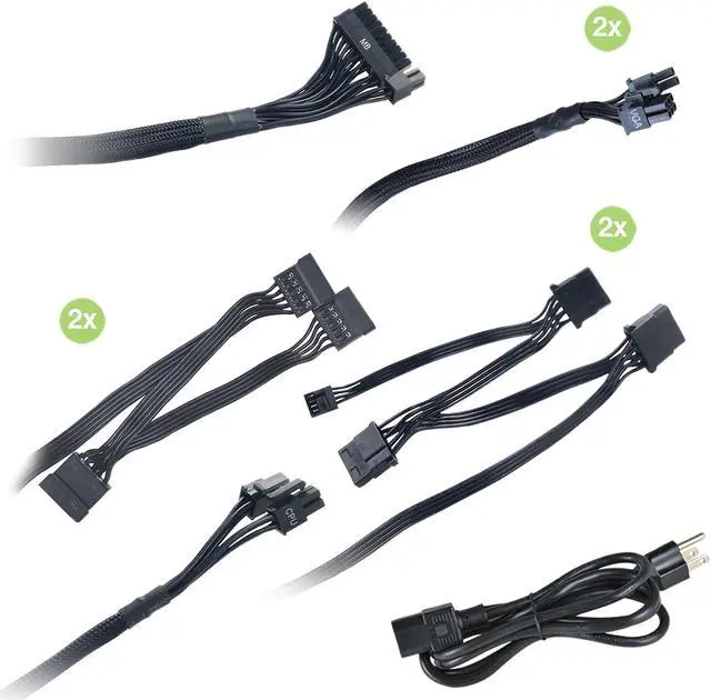 Alt view image 5 of 9 - EVGA 500 BT 100-BT-0500-K1 500W ATX12V / EPS12V 80 PLUS BRONZE Certified Non-Modular Active PFC Power Supply