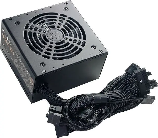 Main image of EVGA 500 BT 100-BT-0500-K1 500W ATX12V / EPS12V 80 PLUS BRONZE Certified Non-Modular Active PFC Power Supply