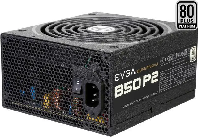 Main image of EVGA SuperNOVA 850 P2 220-P2-0850-X1 80+ PLATINUM 850W Fully Modular EVGA ECO Mode Includes FREE Power On Self Tester Power Supply