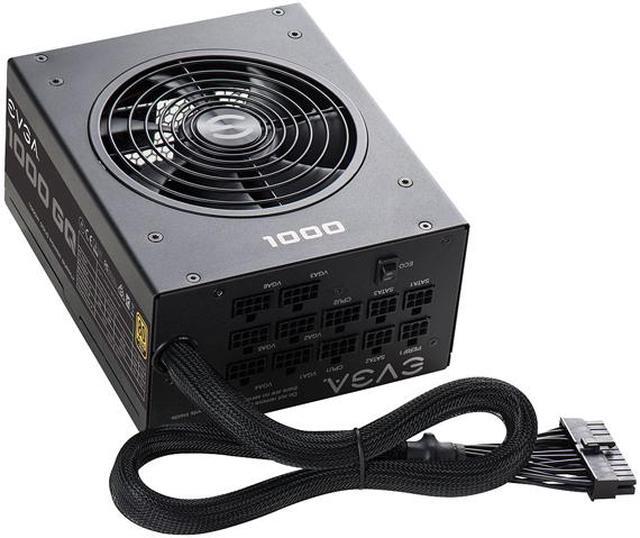 Alt view image 3 of 11 - EVGA 1000GQ 210-GQ-1000-V1 GQ 80 Plus Gold, 1000W ECO Mode Semi Modular Power Supply