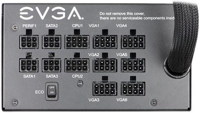 Alt view image 4 of 11 - EVGA 1000GQ 210-GQ-1000-V1 GQ 80 Plus Gold, 1000W ECO Mode Semi Modular Power Supply