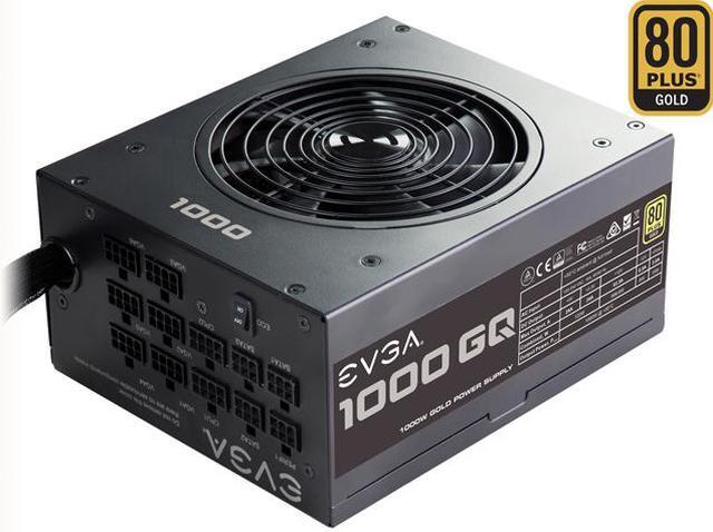 Alt view image 2 of 11 - EVGA 1000GQ 210-GQ-1000-V1 GQ 80 Plus Gold, 1000W ECO Mode Semi Modular Power Supply