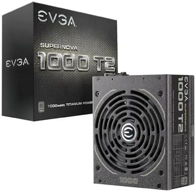 Alt view image 8 of 9 - EVGA SuperNOVA 1000 T2 220-T2-1000-X1 80+ TITANIUM 1000W Fully Modular EVGA ECO Mode Includes FREE Power On Self Tester Power Supply
