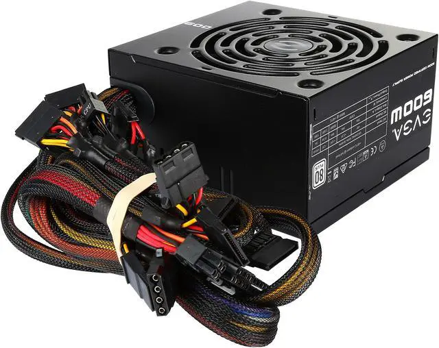 Alt view image 4 of 7 - EVGA - 80 PLUS 600W ATX 12V/EPS 12V Power Supply - Black (CERTIFIED REFURBISHED)