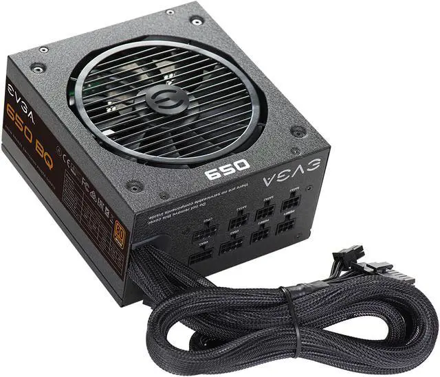 Alt view image 5 of 8 - EVGA 650 BQ, 80+ BRONZE 650W, Semi Modular, 5 Year Warranty, Includes FREE Power On Self Tester, Power Supply 110-BQ-0650-V1