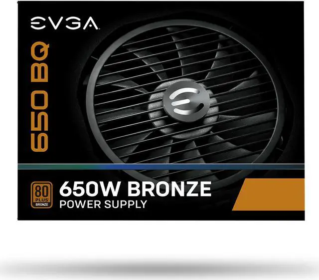 Alt view image 9 of 8 - EVGA 650 BQ, 80+ BRONZE 650W, Semi Modular, 5 Year Warranty, Includes FREE Power On Self Tester, Power Supply 110-BQ-0650-V1