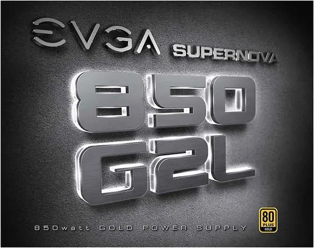 Alt view image 8 of 8 - EVGA SuperNOVA 850 G2L, 220-GL-0850-X1, 80+ GOLD, 850W Fully Modular, EVGA ECO Mode, Includes FREE Power On Self Tester, White LED, Power Supply