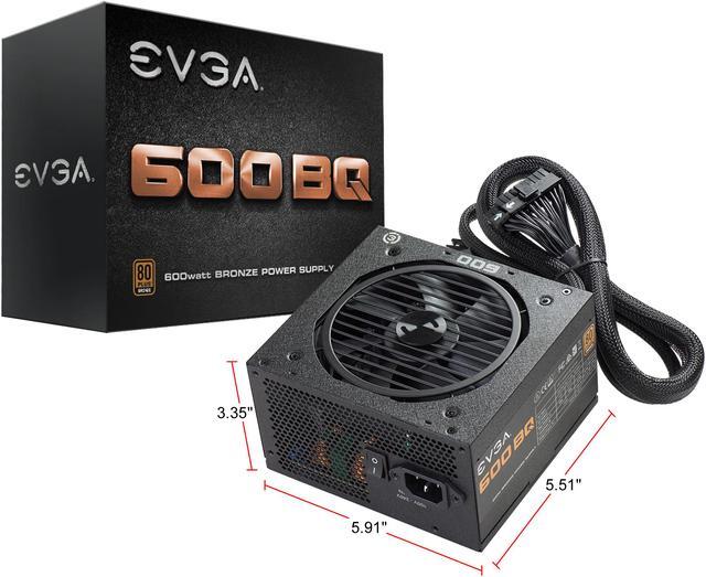 Alt view image 8 of 16 - EVGA 600 BQ 110-BQ-0600-K1 BQ 80 Plus Bronze Semi Modular 600W Power Supply