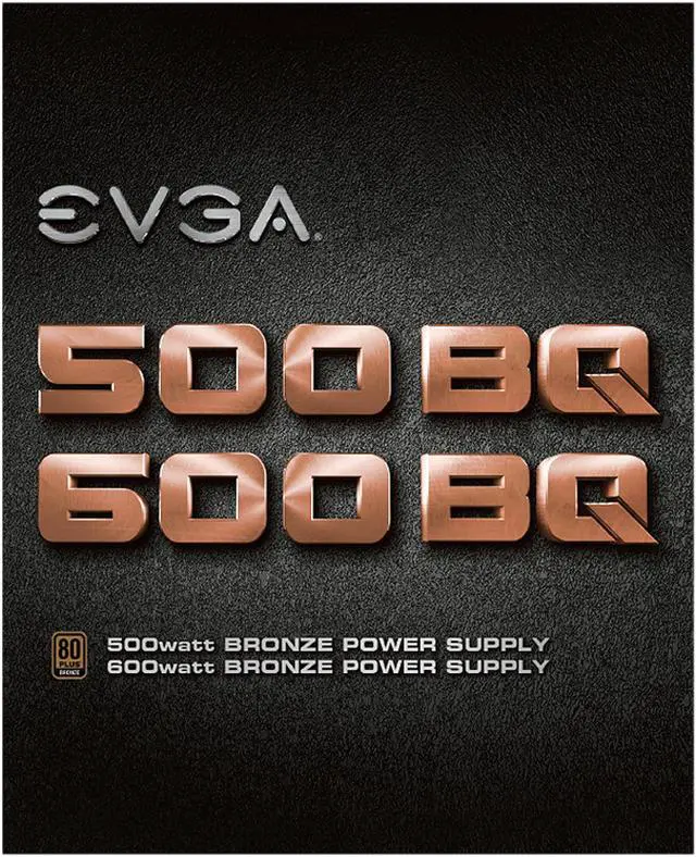Alt view image 6 of 9 - EVGA 110-BQ-0500-K1 500 BQ 80 Plus Bronze Semi Modular 500W Power Supply