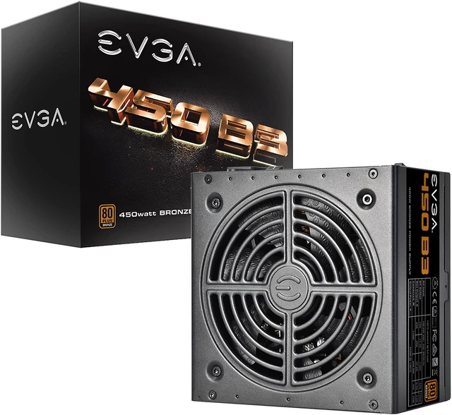 Alt view image 7 of 8 - EVGA 450 B3, 80 Plus BRONZE 450W, Fully Modular, EVGA ECO Mode, Compact 150mm Size, Power Supply 220-B3-0450-V1