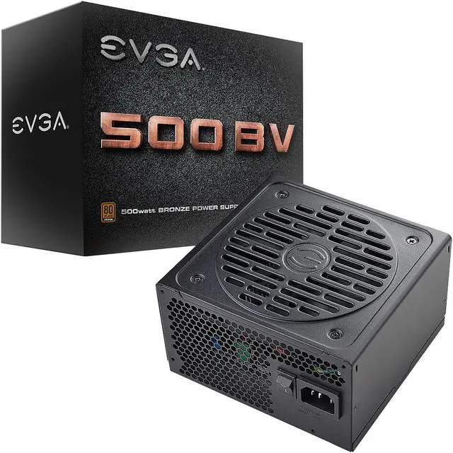 Alt view image 7 of 8 - EVGA 500 BV 100-BV-0500-K1 500W ATX12V / EPS12V 80 PLUS BRONZE Certified Active PFC Power Supply