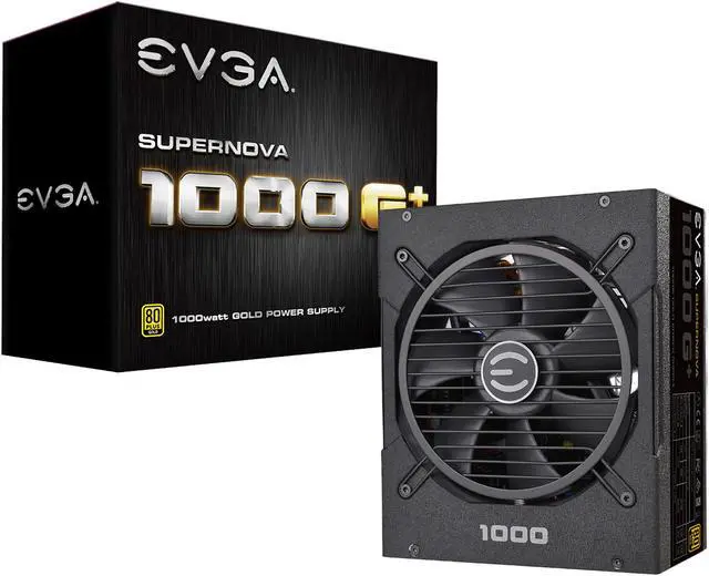 Alt view image 6 of 8 - EVGA SuperNOVA 1000 G+, 80 Plus Gold 1000W, Fully Modular, FDB Fan, 10 Year Warranty, Includes Power ON Self Tester, Power Supply 120-GP-1000-X1