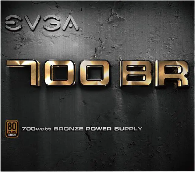 Alt view image 8 of 8 - EVGA 700 BR 100-BR-0700-K1 700 W ATX12V / EPS12V SLI CrossFire 80 PLUS BRONZE Certified Non-Modular Power Supply