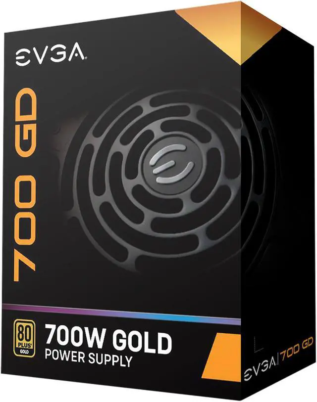 Alt view image 7 of 9 - EVGA 700 GD 100-GD-0700-V1 700 W ATX12V / EPS12V 80 PLUS GOLD Certified Non-Modular Active PFC Power Supply