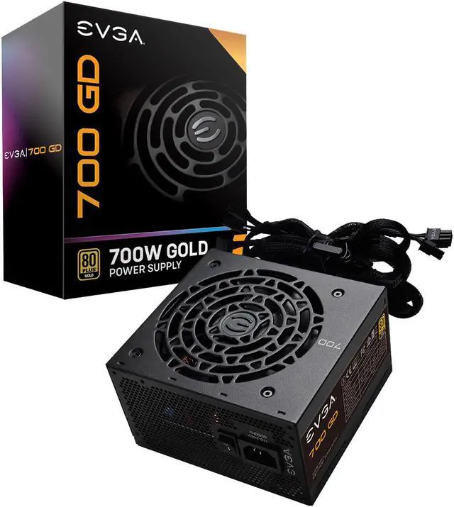 Alt view image 6 of 9 - EVGA 700 GD 100-GD-0700-V1 700 W ATX12V / EPS12V 80 PLUS GOLD Certified Non-Modular Active PFC Power Supply