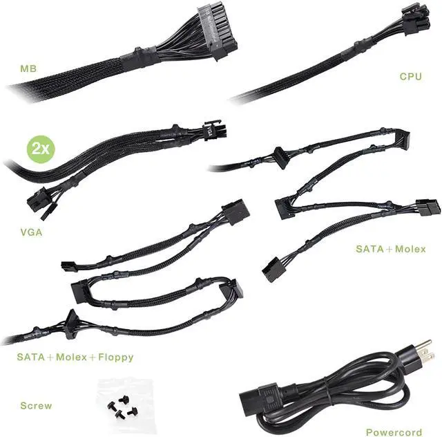 Alt view image 5 of 9 - EVGA 700 GD 100-GD-0700-V1 700 W ATX12V / EPS12V 80 PLUS GOLD Certified Non-Modular Active PFC Power Supply
